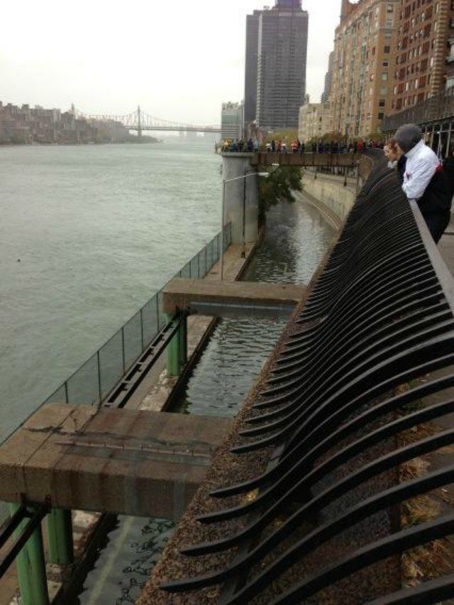 FDR completely submerged at 82nd Street
